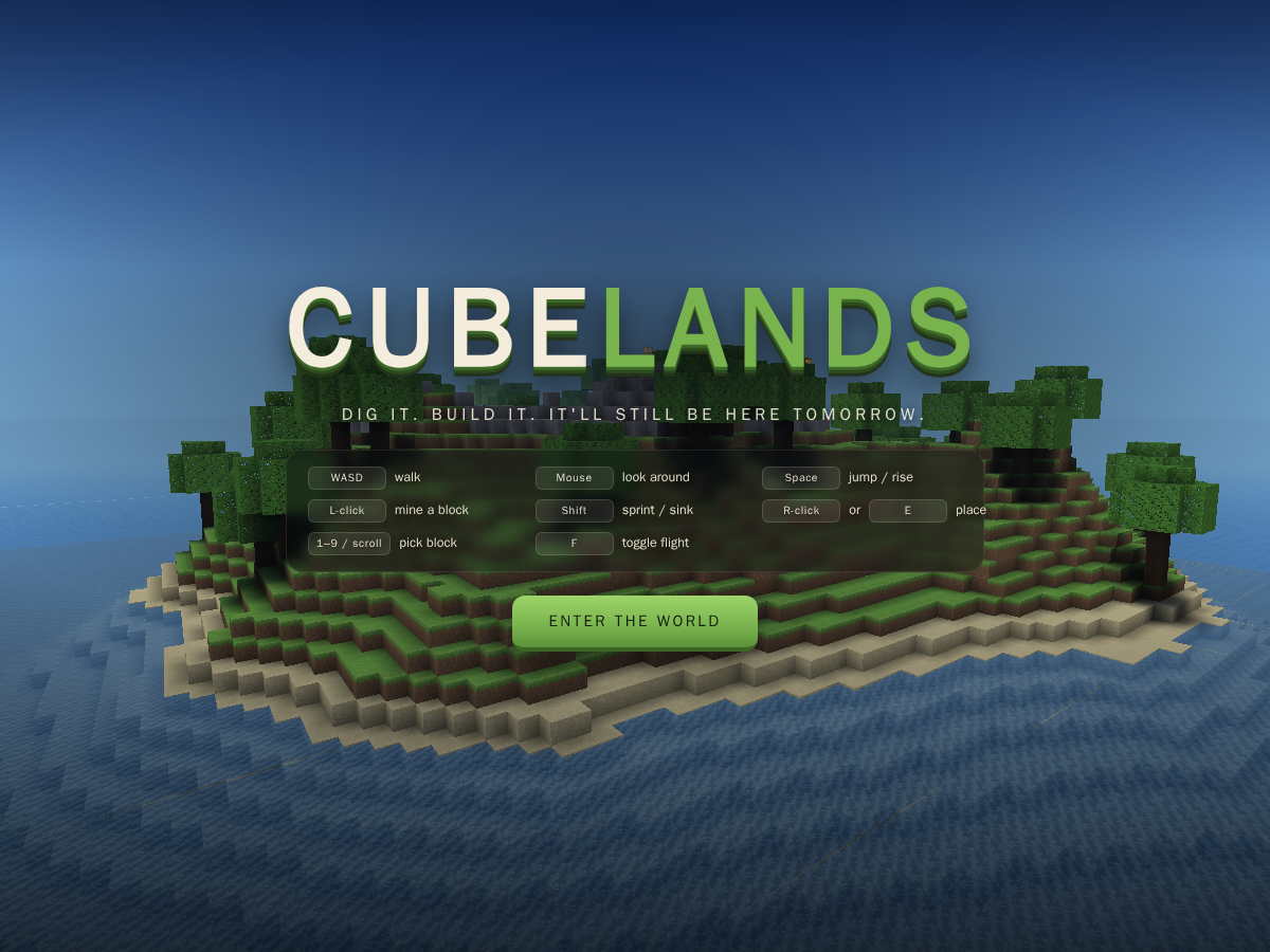 Screenshot of Cubelands